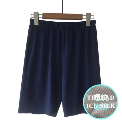 Plus Size Ice Silk Cool Summer Muške kratke hlače za spavanje Seksi donje rublje za spavanje Udobne široke sportske muške donjice za spavanje Domaća odjeća