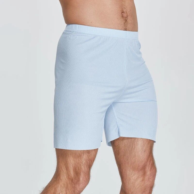 Plus Size Ice Silk Cool Summer Muške kratke hlače za spavanje Seksi donje rublje za spavanje Udobne široke sportske muške donjice za spavanje Domaća odjeća