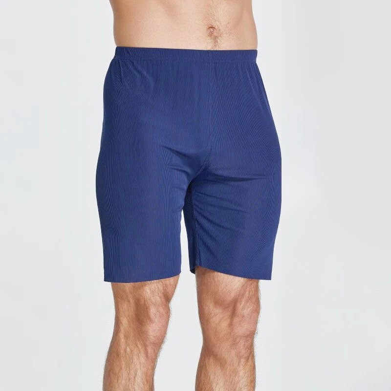 Plus Size Ice Silk Cool Summer Muške kratke hlače za spavanje Seksi donje rublje za spavanje Udobne široke sportske muške donjice za spavanje Domaća odjeća