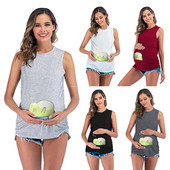 2023 Loading Naiste Raseduse Lühikeste varrukatega Topid T-särk Rasedus Naljakas riided rasedatele Rasedatele Soe allahindlus T-särk Drop Ship