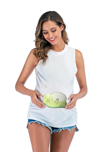 2023 Loading Naiste Raseduse Lühikeste varrukatega Topid T-särk Rasedus Naljakas riided rasedatele Rasedatele Soe allahindlus T-särk Drop Ship