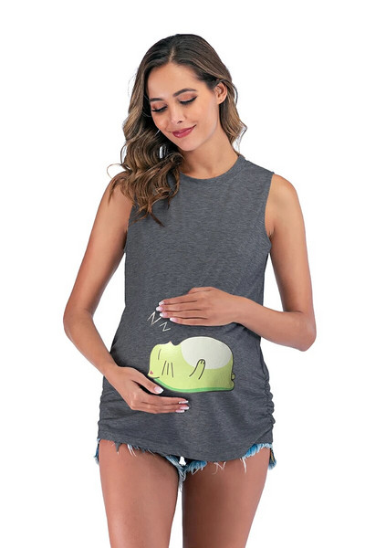 2023 Loading Naiste Raseduse Lühikeste varrukatega Topid T-särk Rasedus Naljakas riided rasedatele Rasedatele Soe allahindlus T-särk Drop Ship