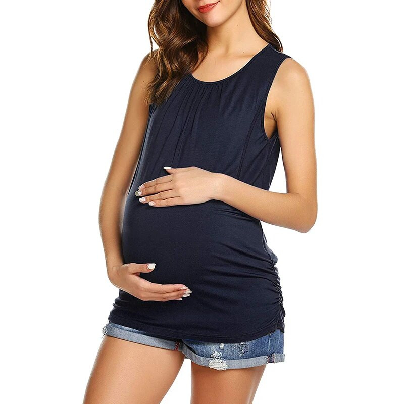 Nove ljetne majice za trudnice Ženska trudnička odjeća za dojenje Majica bez rukava Majica za trudnice Camiseta Lactancia