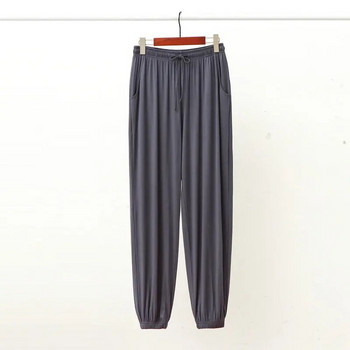 Fdfklak Мъжки модални панталони Свободни ежедневни харем панталони Пролет Есен Домашни пижами Панталони Спално облекло Мъжки панталони L-3XL