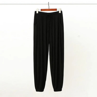 Fdfklak vīriešu modālas bikses brīvas ikdienas harēma bikses pavasaris rudens mājas pidžamas bikses guļamveļa vīriešu pantalones L-3XL