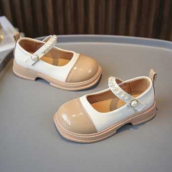 Άνοιξη 2023 Νέα Παιδικά Δερμάτινα Παπούτσια Μικρού Κοριτσιού Γλυκό φιόγκο Πριγκίπισσα Παπούτσια Κορεάτικου στυλ που ταιριάζουν με χρώμα Princess Loafer Glossy