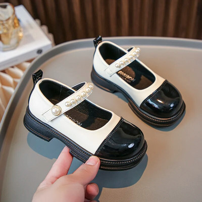 Nove dječje kožne cipele za proljeće 2023. Cipele za djevojčice Sweet Bow Princess cipele u korejskom stilu Sjajne natikače za princeze u boji