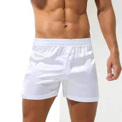 Sexy Sleep Bottoms Vīriešu pidžamas Šorti Mīksti zīdaini Bokseri Šorti Mājas Apakšveļa Vīriešu Atpūtas Šorti Viena Biksītes Vīriešu Naktsveļa