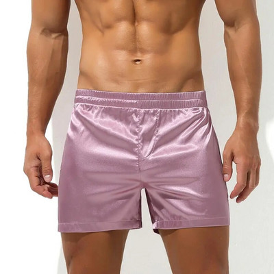 Sexy Sleep Bottoms Vīriešu pidžamas Šorti Mīksti zīdaini Bokseri Šorti Mājas Apakšveļa Vīriešu Atpūtas Šorti Viena Biksītes Vīriešu Naktsveļa