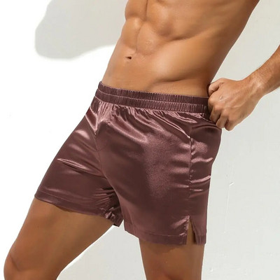 Sexy Sleep Bottoms Vīriešu pidžamas Šorti Mīksti zīdaini Bokseri Šorti Mājas Apakšveļa Vīriešu Atpūtas Šorti Viena Biksītes Vīriešu Naktsveļa