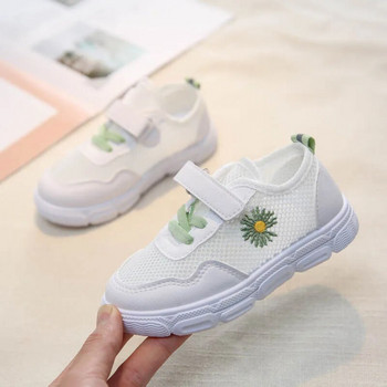 κοριτσια παπουτσια τενις σπορ παπουτσι για τρεξιμο λευκα μικρα λουλουδια μαργαριτα Παιδικα αθλητικα παπουτσια μικρα παιδικα sneakers gym shose 2020 new