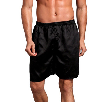 Férfi Nyári Bő Háziruházat Hálónadrág Férfi Nagy 5XL Szatén Cool Vékony Alsó Alsó Fehérnemű Férfi Hálóruha Rövid nadrág