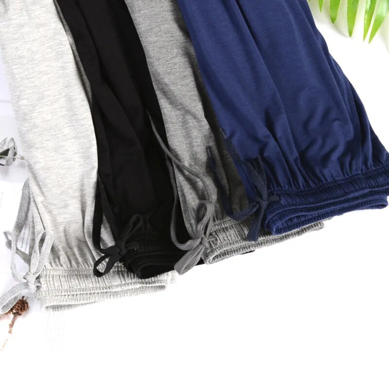 Ljetne muške hlače Mosquito Modalne pidžame hlače 4xl velike veličine Muške kućne pamučne muške hlače Kućna odjeća Donji dio za spavanje