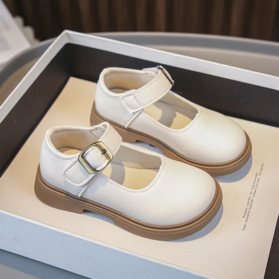 2023. gada pavasaris un rudens Jaunas korejiešu meiteņu ādas apavi Mazās princeses Modes Princešu apavi Mīkstie zēni Mērija Džeina Melna, Jauki