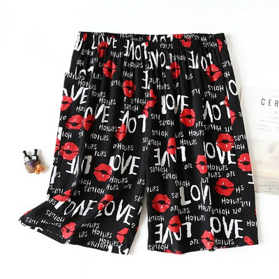 Suvised meeste puuvillased viskoostrükiga pidžaamapüksid õhukesed 5xl ülisuured lahtised lühikesed püksid Rannarõivad vabaaja kodu Meeste pidžaamapüksid