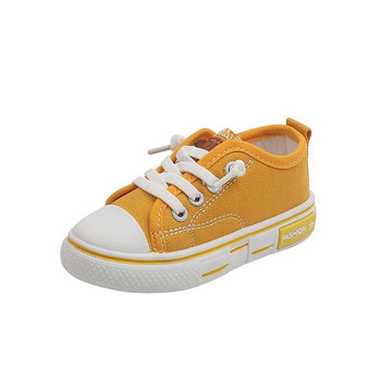 Νέα επώνυμα παιδικά πάνινα πάνινα παπούτσια για νήπια Αθλητικά καθημερινά παπούτσια Μόδα αναπνεύσιμα Παιδικά Flats καμβά παπούτσια για αγόρια κορίτσια Loafers