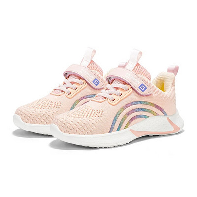 Pavasario rudens vaikiški batai mergaičių vaikiški laisvalaikio sportbačiai kvėpuojantys minkšti neslystantys vaikščiojimo bėgimo sportiniai bateliai, 26-38 dydis