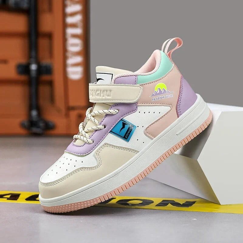 Bijele tenisice za djevojčice Dječje cipele Modne kožne ravne visoke tenisice Prozračne dječje školske ležerne tenisice za djevojčice