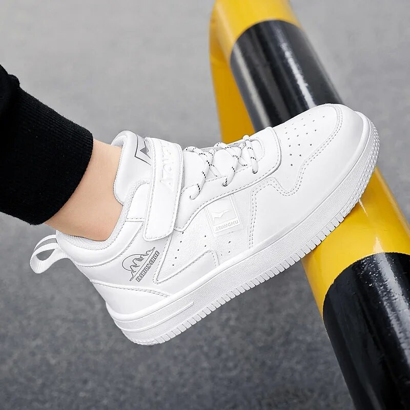 Bijele tenisice za djevojčice Dječje cipele Modne kožne ravne visoke tenisice Prozračne dječje školske ležerne tenisice za djevojčice