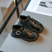 Svestrane dječje mokasine 2023. s kićankama Jednobojne neklizajuće dječje cipele Kožne cipele za djevojčice Drop dostava Svestrani mekani PU