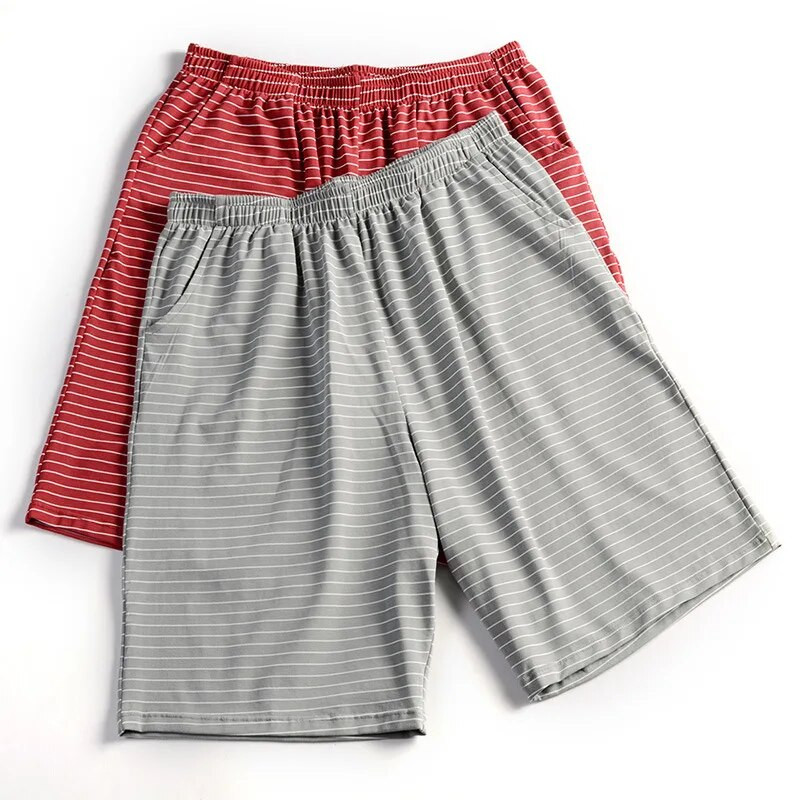 Vasaros namų apranga Laisvi miegui skirti šortai Vyriški miegui skirti drabužiai Laisvalaikis miegui medvilnė Patogios ir kvėpuojančios jaunystės trumpos kelnės
