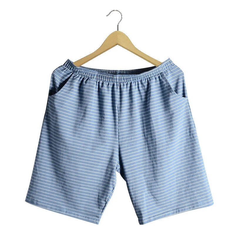 Vasaros namų apranga Laisvi miegui skirti šortai Vyriški miegui skirti drabužiai Laisvalaikis miegui medvilnė Patogios ir kvėpuojančios jaunystės trumpos kelnės