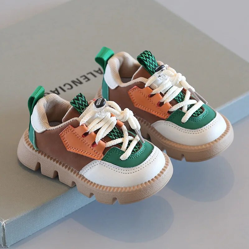 Dječje tenisice Dječaci Djevojčice Ležerne sportske lagane dječje cipele Prozračne PU kožne protuklizne dječje tenisice Veličina 21-30