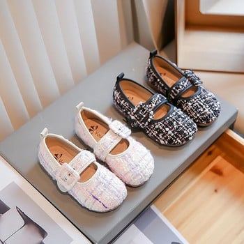 Ευέλικτα μαλακά παπούτσια μοκασίνι για κορίτσια με στρογγυλά δάχτυλα 2023 Άνοιξη Καλοκαίρι Κορεάτικο στυλ Απαλή μόδα Παιδιά Mary Janes Simple