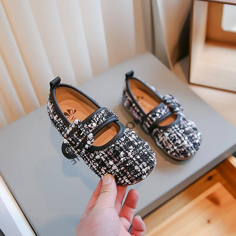 Bērnu apavi ar apaļiem purngaliem, daudzpusīgi, mīksta mokasīna apavi meitenēm 2023. gada pavasaris, vasara korejiešu stilā, mīksta stila bērni, Mērija Džeina, vienkārši