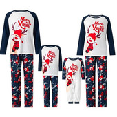 Ģimenei piemēroti tērpi Ziemassvētku pidžamas tētim, mātei, bērniem, sniegavīra apdruka, Ziemassvētku naktsveļa Ģimenes izskats, apģērbu komplekti, naktsveļa
