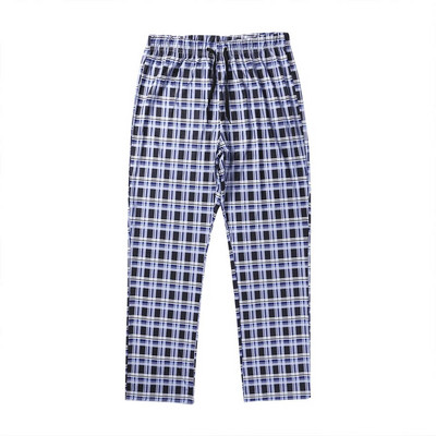 Mărimea M-2XL Pantaloni largi ocazional Pantaloni Pantaloni largi de dormit pentru bărbați Pantaloni din flanel în carouri de lounge/pijama