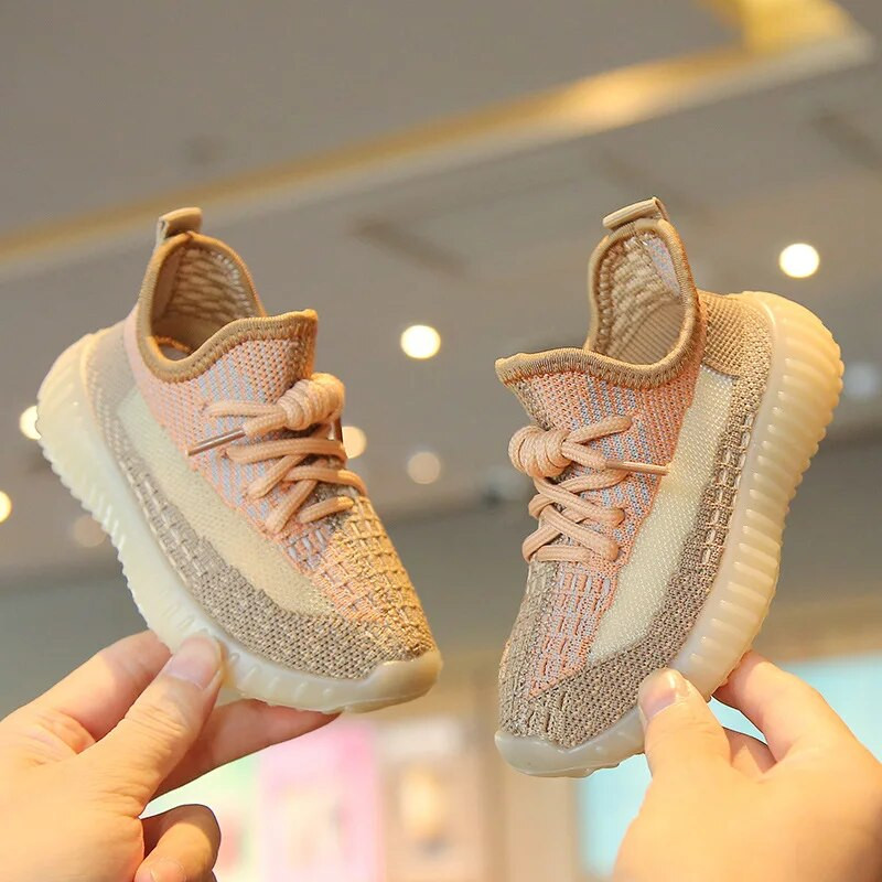 Zīdaiņu apavi rudens bērniem kedas Modes skriešanas apavi Zole sporta tenisa apavi ikdienišķa plakana elpojoša meiteņu apavi