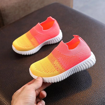 Αθλητικά παπούτσια Παιδικά πλεκτά casual παπούτσια Loafers για αγόρια πολύχρωμα αναπνεύσιμα σλιπ σε κοριτσίστικα αθλητικά παπούτσια για τρέξιμο για την άνοιξη φθινόπωρο