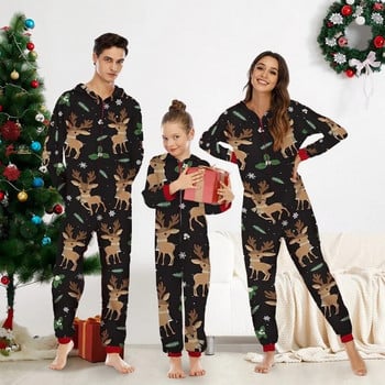 Χριστουγεννιάτικα Οικογενειακά ασορτί ρούχα για ενήλικες Παιδί 2024 Ειδήσεις Σετ πιτζάμες Βρεφικά ρούχα Casual Sleepwear Χριστουγεννιάτικα Family look Πυτζάμες