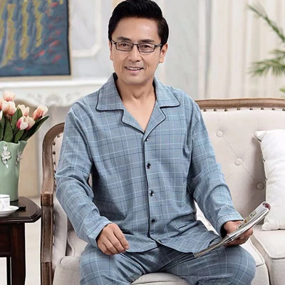 Muški komplet pidžama s mekim dugim rukavima, odijelo za spavanje, 2021. Nova muška odjeća za spavanje, noćna kućna odjeća, ležerna pidžama, pidžama Hombre