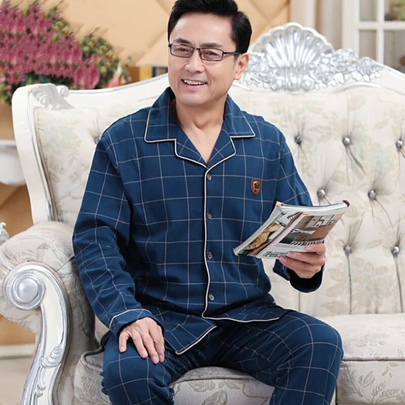 Muški komplet pidžama s mekim dugim rukavima, odijelo za spavanje, 2021. Nova muška odjeća za spavanje, noćna kućna odjeća, ležerna pidžama, pidžama Hombre
