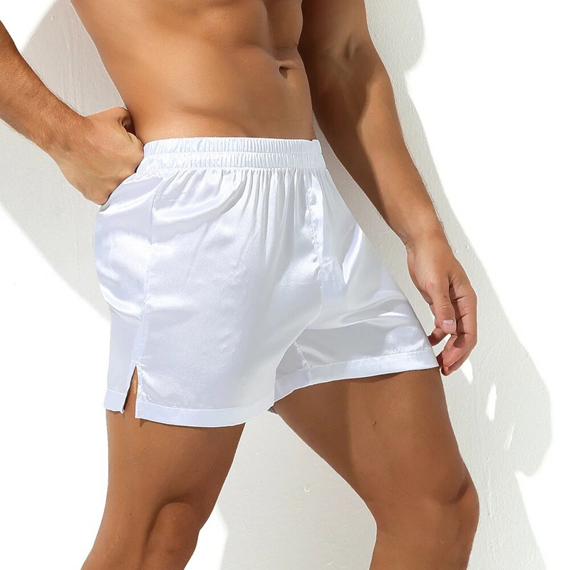 Muške kratke hlače, pidžame, hlače, mekane hlače za spavanje, svilene satenske odjeće za kupanje, noćne hlače, pidžame, donji dio kućne odjeće, muške