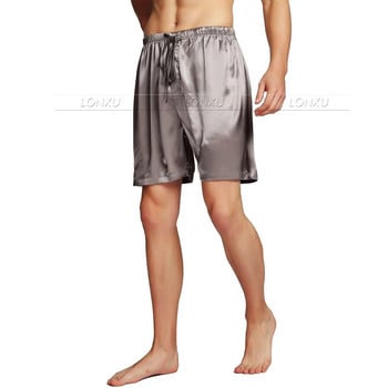 Мъжки копринени сатенени пижами Пижами Панталони Холни панталони Долнища за сън Безплатни p&p S~4XL Plus
