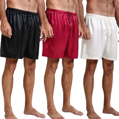 Vyriškos šilko satino pižamos pižamos kelnės poilsio kelnės miegui skirtos nemokamos p&p S~4XL Plus