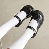 Dječje kožne cipele s bisernom kopčom Mary Jane cipele za djevojčice Oxford cipele Crne studentske školske cipele Dječja zabava Dance Vjenčanice