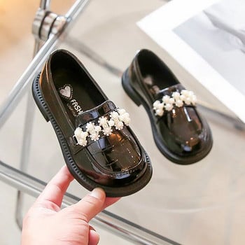 Παιδικά Loafers για κορίτσια Δερμάτινα Παπούτσια Rhinestone Princess Παιδικά Flats Παπούτσια Οξφόρδης Πλατφόρμα Slip on Shoes Baby casual παπούτσια