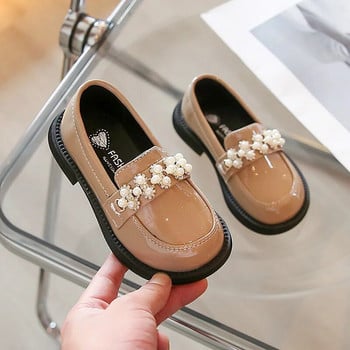 Παιδικά Loafers για κορίτσια Δερμάτινα Παπούτσια Rhinestone Princess Παιδικά Flats Παπούτσια Οξφόρδης Πλατφόρμα Slip on Shoes Baby casual παπούτσια