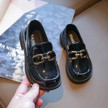 Παιδικά Loafers Παιδικά Flats Κορίτσια Slip on Flat Shoes Κοριτσίστικα Παπούτσια με αλυσίδα για βάρκα Μαύρα Loafer για αγόρια Casual Παπούτσια Sneaker Φθινόπωρο