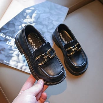 Παιδικά Loafers Παιδικά Flats Κορίτσια Slip on Flat Shoes Κοριτσίστικα Παπούτσια με αλυσίδα για βάρκα Μαύρα Loafer για αγόρια Casual Παπούτσια Sneaker Φθινόπωρο