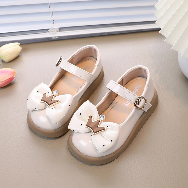 2023. g. Jauni, mazi, mazi, meiteņu apavi bērniem, neslīdoši, apaļiem purngaliem, bērnu modes kroņa āķa un cilpas princešu apavi.