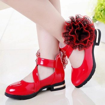 Classic Princess Shoes 2023 Άνοιξη φθινόπωρο παιδικά παπούτσια Σχολικά κορίτσια Casual παπούτσια Εφηβικά παπούτσια χορού γάμου