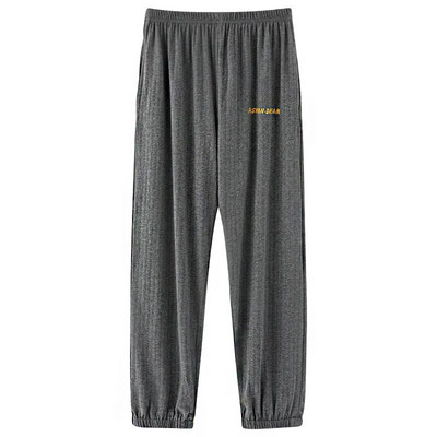 Muške pidžame, jesenske pamučne duge hlače, japanski stil, jednostavan elastični struk, ležerne velike veličine L-4XL, rešetkaste muške donje hlače za kućno spavanje