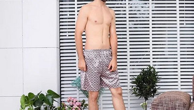 CLEVER-MENMODE Muškarci Ležerna kućna spavaćica Satenska pidžama Kratke pidžame Donji dio pidžame Bokserice Kratke hlače Lounge Homewear