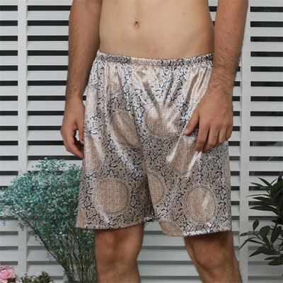 CLEVER-MENMODE Muškarci Ležerna kućna spavaćica Satenska pidžama Kratke pidžame Donji dio pidžame Bokserice Kratke hlače Lounge Homewear