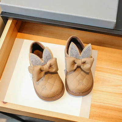 Dječje kožne cipele Zima 2023. Nove dječje pamučne cipele Modne cipele s dijamantima slatke princeze za djevojke za svadbeno vjenčanje